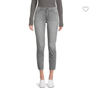 NWT Gray Hudson Jeans Size 31 Natalie Mid Rise Crop Super Skinny Jeans